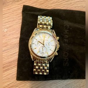 Perfect condition gold and diamond michael kors watch